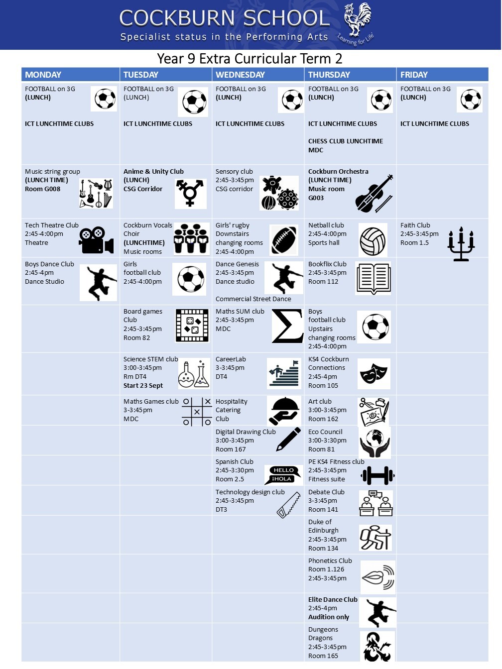 Extra Curricular Term 2 9