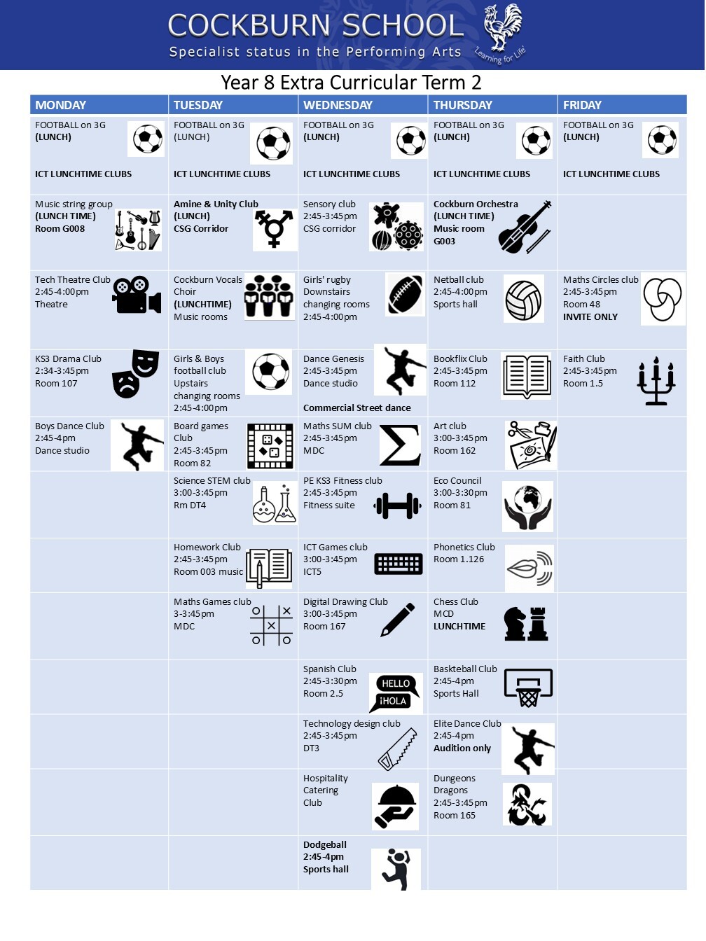 Extra Curricular Term 2 8