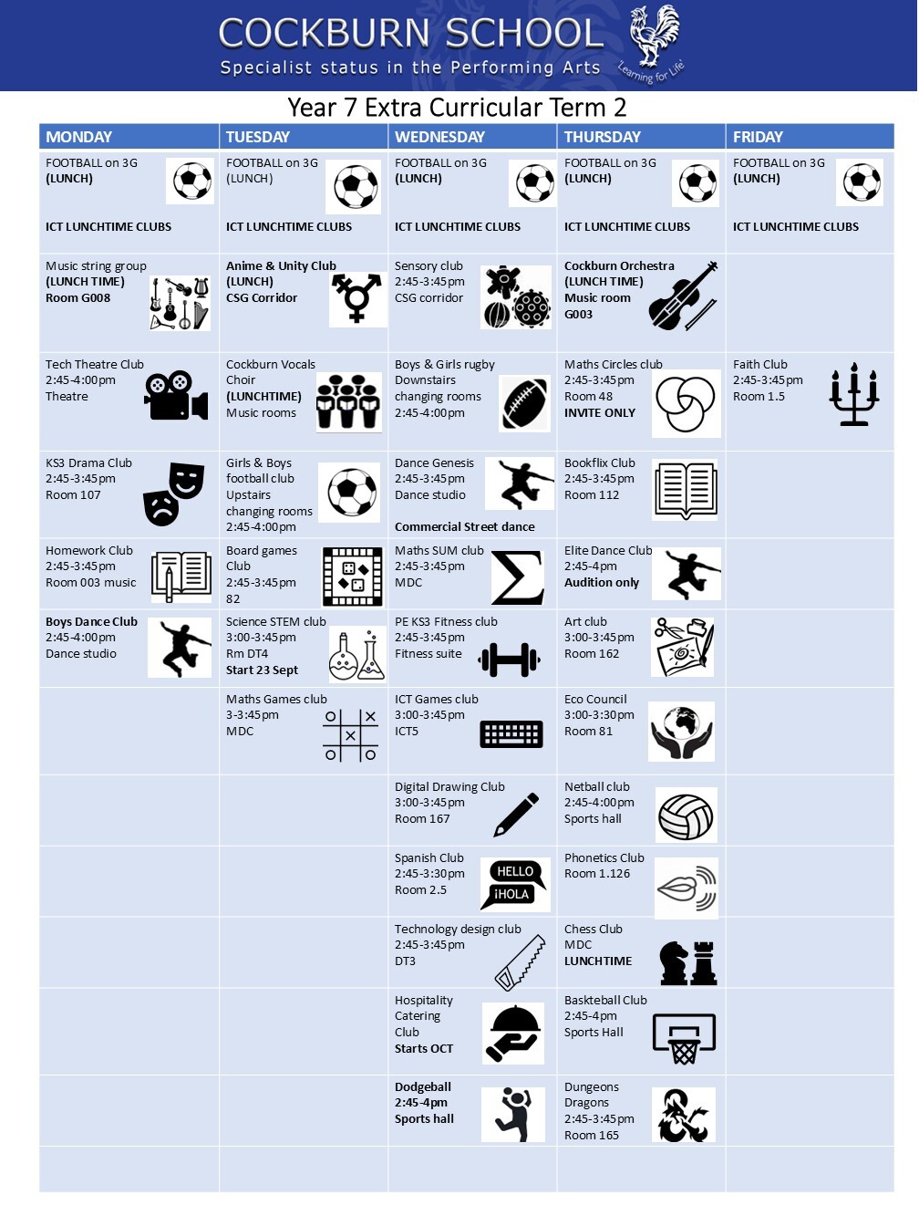 Extra Curricular Term 2 7